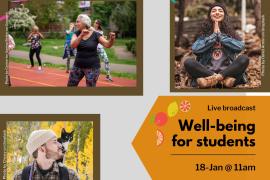 Images of wellbeing activities