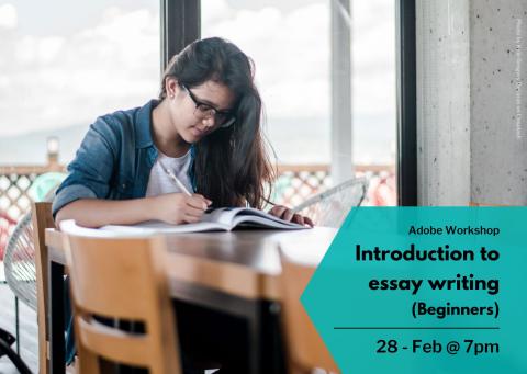 Person sat a desk studying