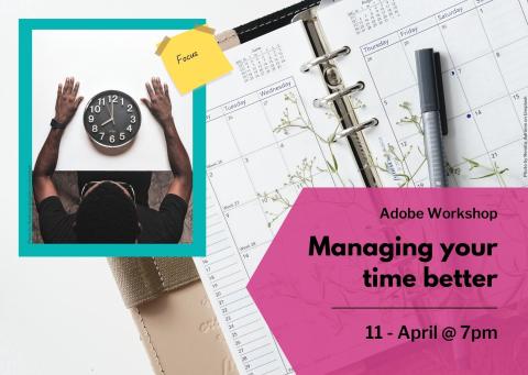 Image of notebook & event title/ date