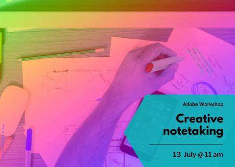 Decorative thumbnail image for event, with title/ date on